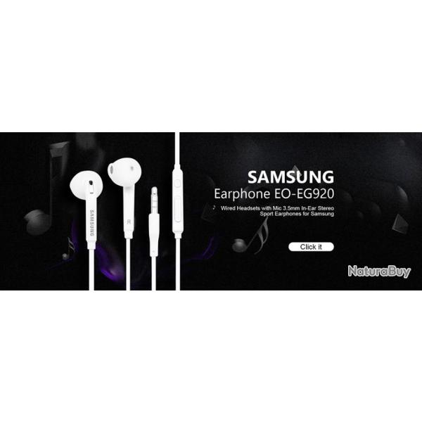 Samsung Ecouteurs EHS64 T�l�commande Microphone Int�gr� 3.5mm in-ear filaire