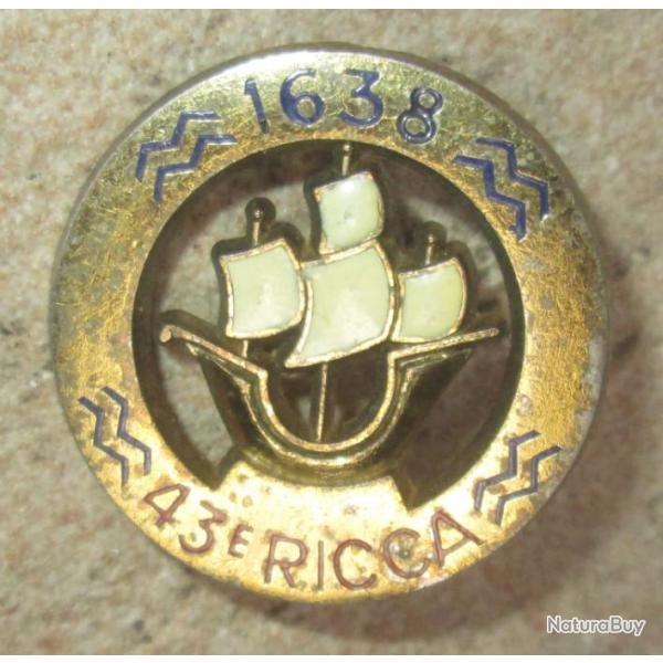 43� R.I.C.C.A, sigle fin, 2 pontets