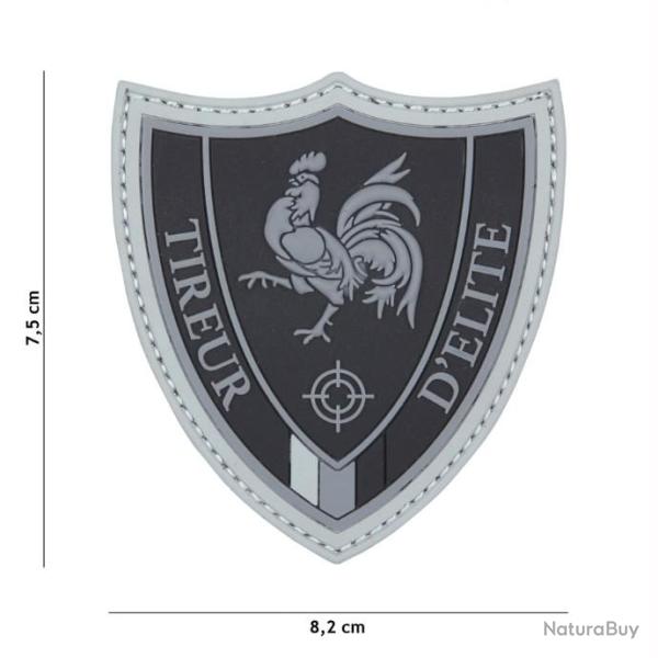 PATCH 3D PVC TIREUR D'ELITE noir