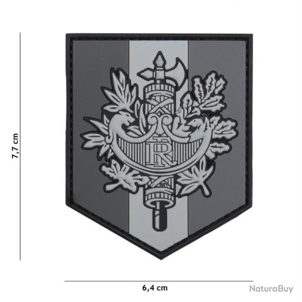 PATCH 3D PVC FRANCE RF GRIS