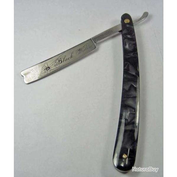 RR1209 Rasoir Nice and Easy Rough Rider Lame en Acier 440 Manche R�sine Black/Gray