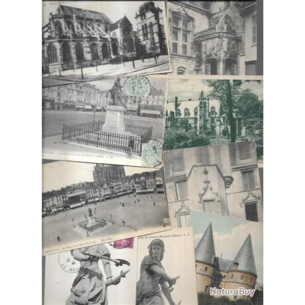 beauvais oise lot de 47 cartes postales anciennes  , cath�drale, jeanne hachette , gare, �cole