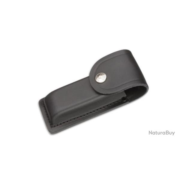 Etui en cuir noir grand