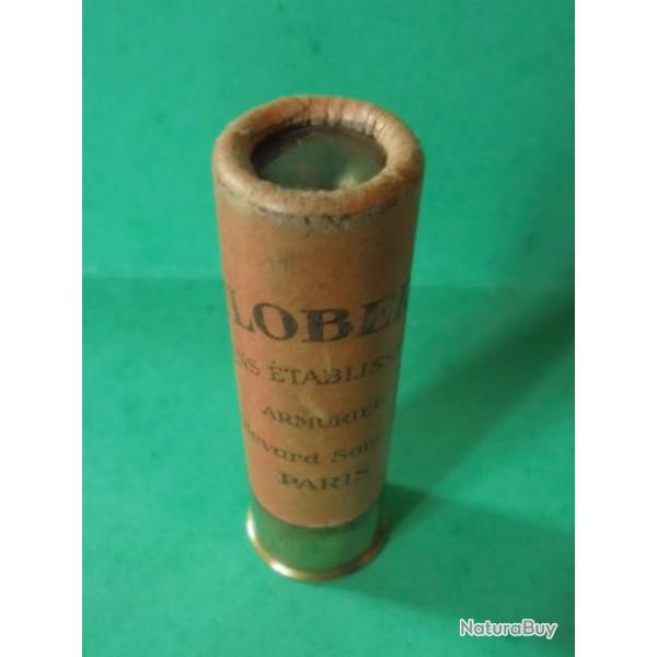 CARTOUCHE ANCIENNE NON RECHARGEE D ARMURERIE  "FLOBERT PARIS orange  "  CAL.16 POUR LA COLLECTION .