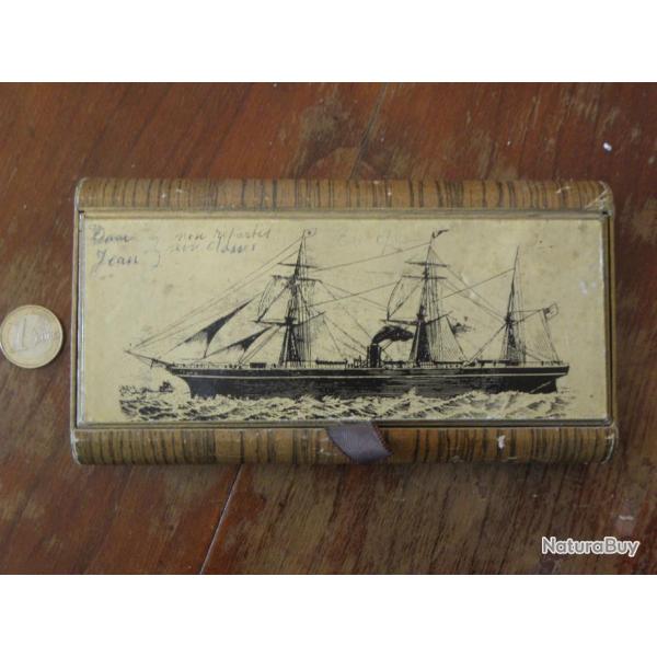 vintage boite cigarette du table cittex (gitanes) marine