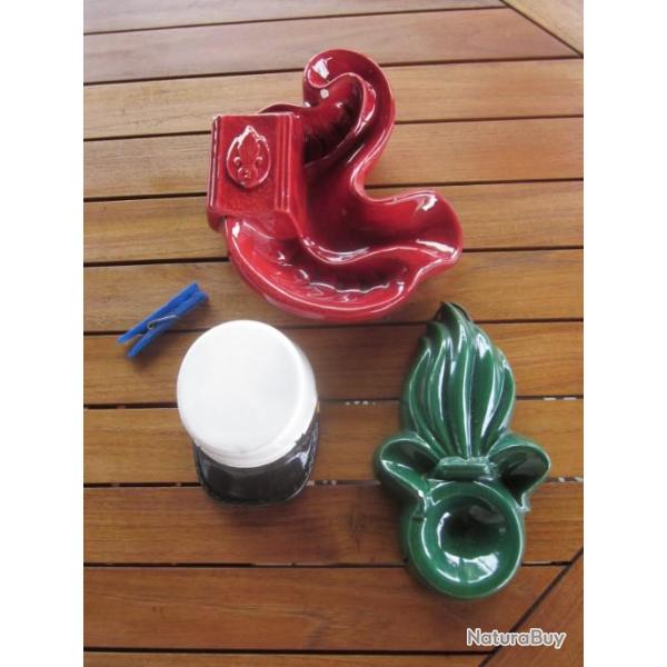 LOT LEGION 2 REI ANCIEN CENDRIER ET VIDE POCHE KEPI BLANC