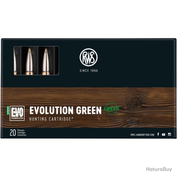 Cartouches 6,5 Creedmoor Evo Green 6,0g/93grs. (Calibre: 6,5 Creedmoor)