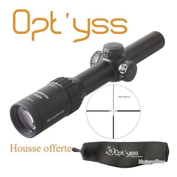 Vector optics continental 1-6 24 IR Battue collier + housse inclus black friday