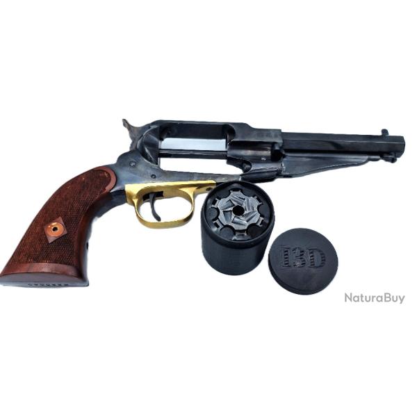 Boite range barillet + prot�ge chemin�e Remington 1858 calibre 36 poudre noire