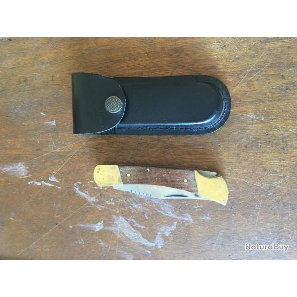 ROBUSTE COUTEAU DE CHASSE AVEC HOUSSE CUIR 336  (2023)