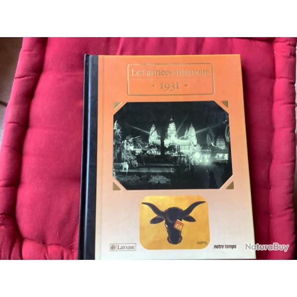 Livre les ann�es m�moire 1931