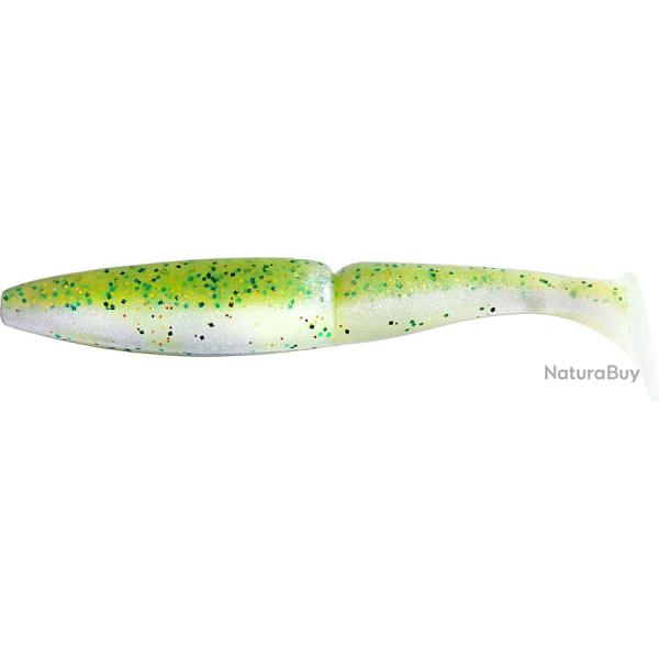 Leurre One Up Shad 4" 10cm Sawamura par 6 LIME CHART