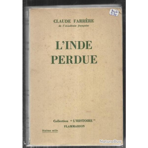 l'inde perdue de claude farr�re