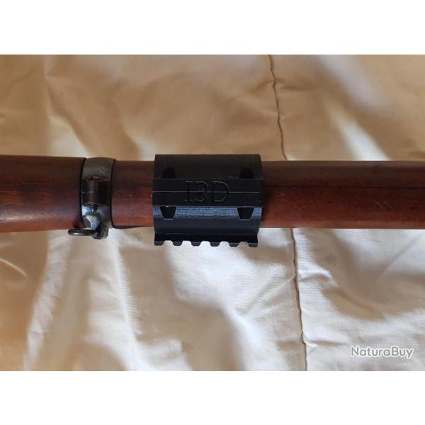 Rails picatinny 20 mm court pour fusil Schmidt Rubin