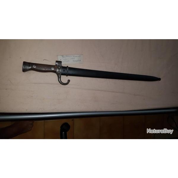 baionnette  francaise mousqueton  modele 1892    1er  type