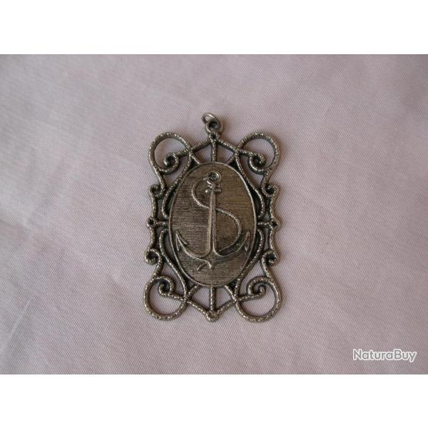 WW1/WW2 PENDENTIF MILITARIA/CIVILE DE MARINE MOTIF ANCRE