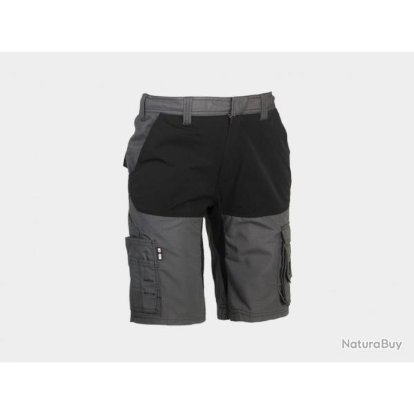 Bermuda stretch 4 directions multi-poches HEROCK Hespar 38 Anthracite/Noir