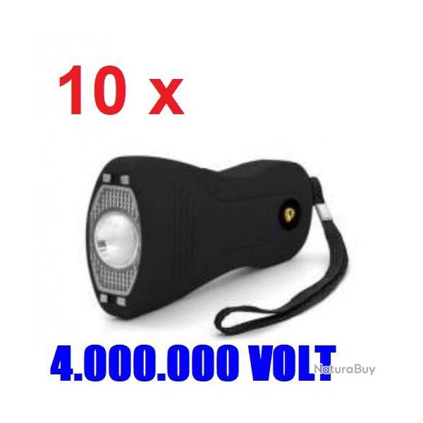 LOT 10 x SHOCKER D�FENSE �LECTRIQUE ERGONOMIQUE 4 MILLIONS DE VOLTS