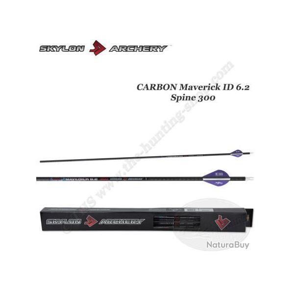 SKYLON ARCHERY 12 Fl�ches Maverick ID 6.2 300 Fl�ches coup�es et inserts coll�s
