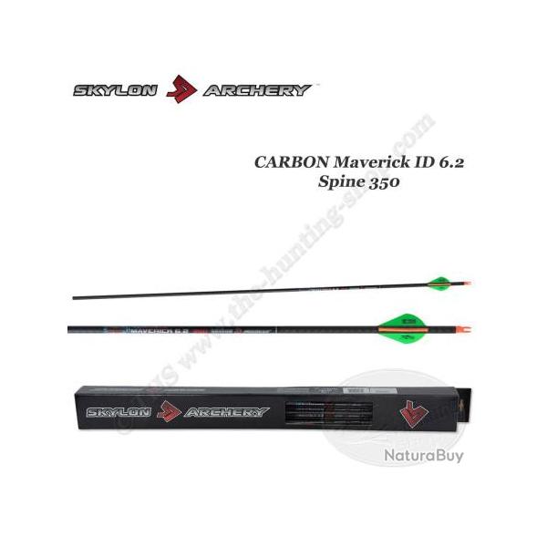 SKYLON ARCHERY 12 Fl�ches Maverick ID 6.2 350 Fl�ches coup�es et inserts coll�s