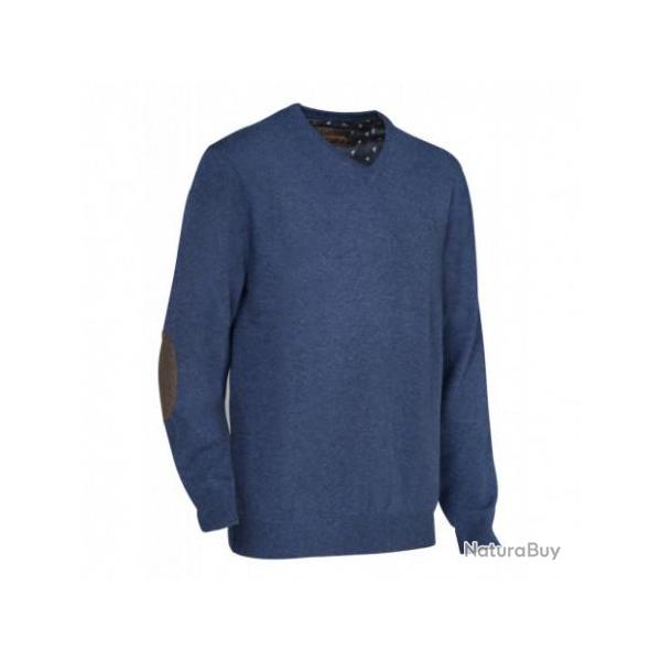 Pull Homme Club Interchasse Weslon Bleu