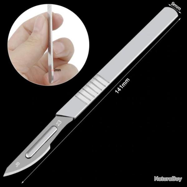 Kit Scalpel Acier Inox 11 Pi�ces JB 23 NEUF