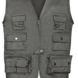Gilet kaki enfant Reporter PERCUSSION