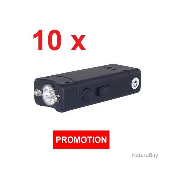 LOT 10 UNITES SHOCKER ELECTRIQUE 801 AVEC 6000 KV CHARGEUR USB PROMOTION