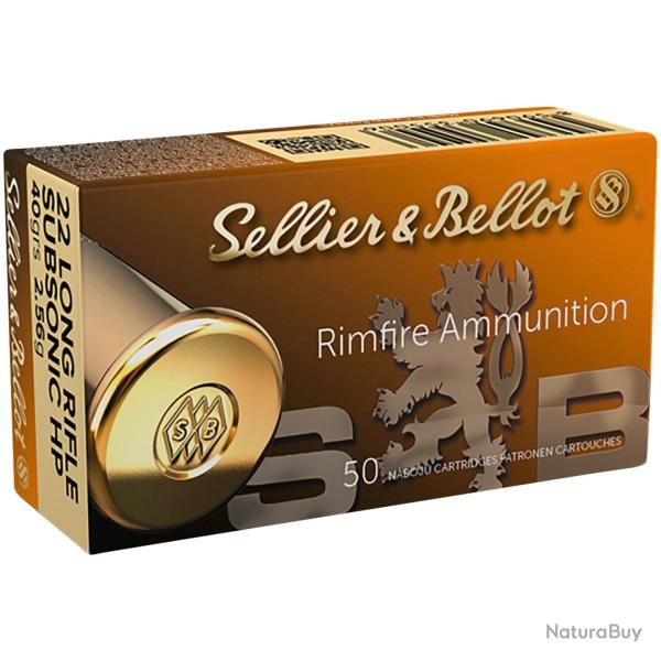 Cartouches .22 lr. Subsonic HP 2,6g/40grs. (Calibre: .22 lr.)