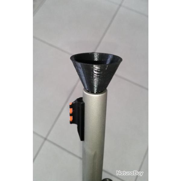 Prot�ge bouche avec entonnoir Cal.45 poudre noire