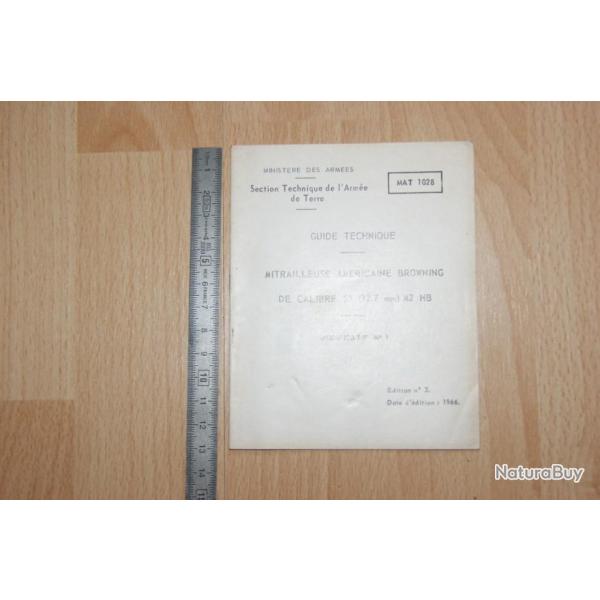 guide technique mitrailleuse c/50 - VENDU PAR JEPERCUTE (D20L357)