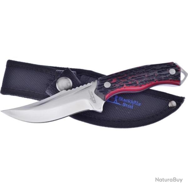 FBKH017STR Couteau Frost Cutlery Skinner Manche Red Lame Acier Inox Etui Nylon