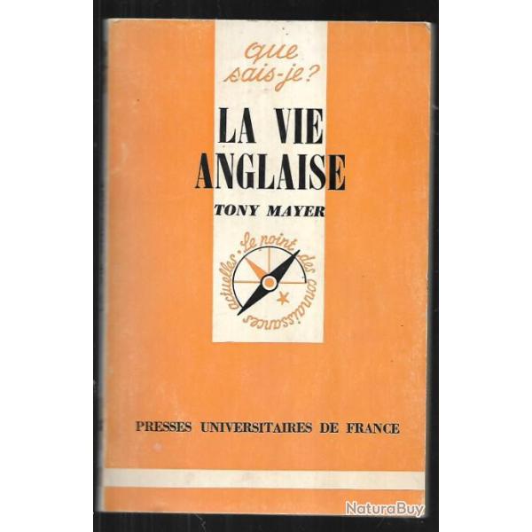 la vie anglaise de tony mayer , collection Que sais-je