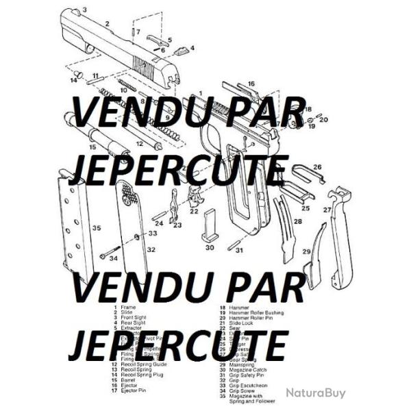 notice PISTOLET COLT 32 (envoi par mail) - VENDU PAR JEPERCUTE (m263)