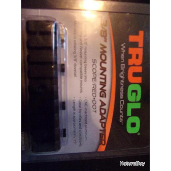 rail adapteur 11 mm vers 21 mm Weaver marque TRUGLO