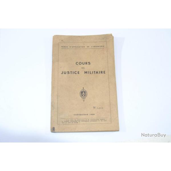 Cours de justice militaire Cotquidan 1950 cole d'application de l'infanterie. Indochine
