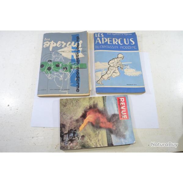 Revues Les apercus du fantassin moderne 1957 et 1958 + Les Forces Franaises de l'Est 1958.