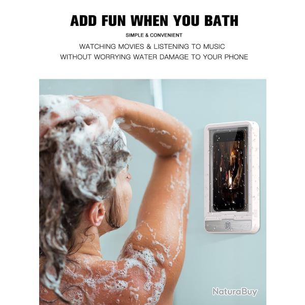 Coque Waterproof Compatible iPhone Samsung Huawei ...-Blanc