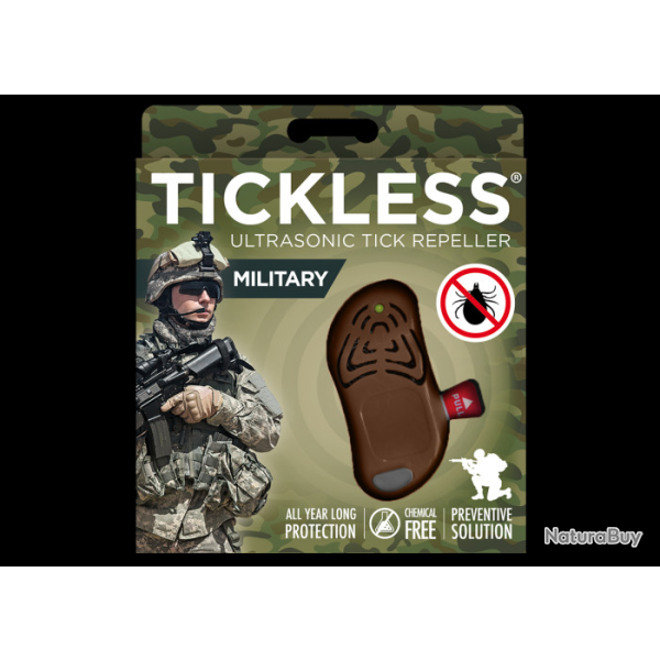 R�pulsif tiques � ultrason pour Militaires - Marron - Tickless