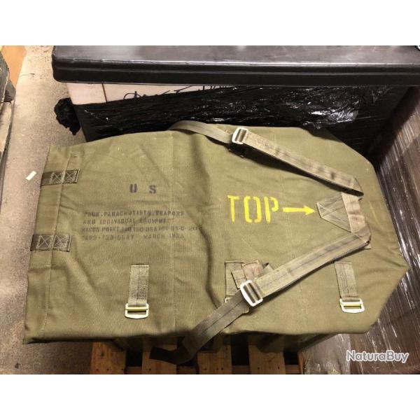 RARE ORIGINAL AUTHENTIQUE US ARMY VIETNAM PACK WEAPON & EQUIPMENT CANVAS OG GREEN 1968 NEUF !!!!