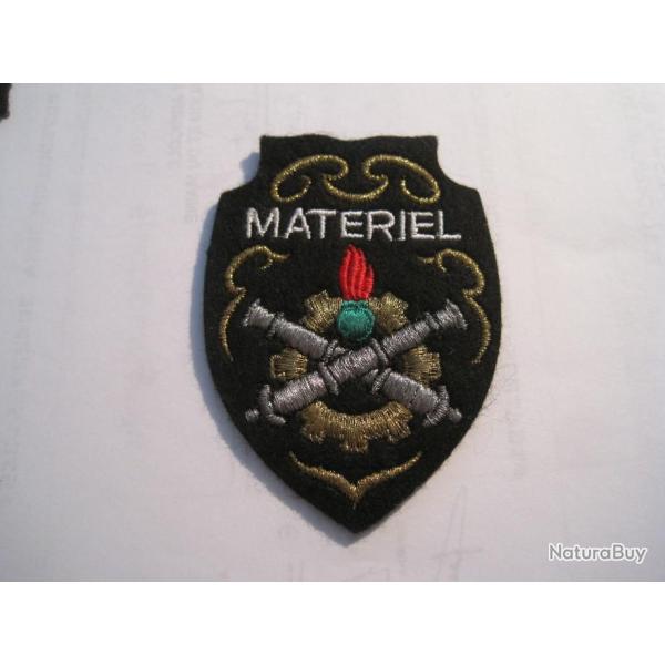 cusson, insigne tissu , patch brod MATRIEL