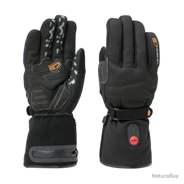 Gants chauffants WATERPROOF Cycliste. 30seven� Noir