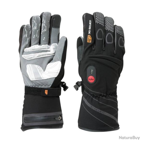 Gants chauffants route et VTT Race. 30Seven Noir