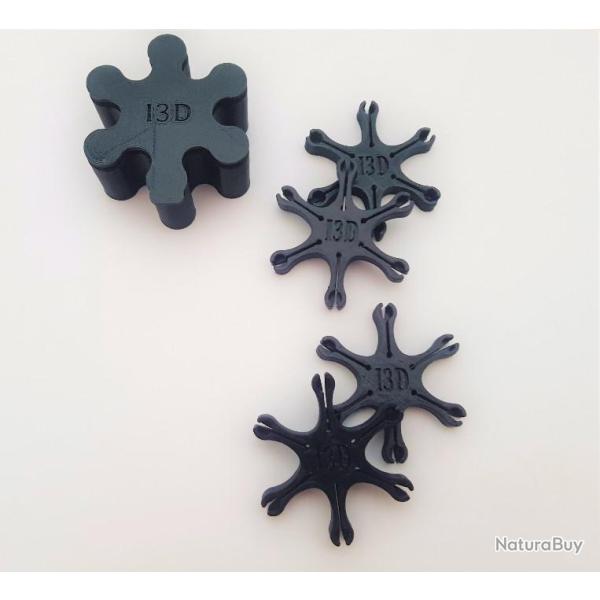 Boite avec 4 �toiles porte amorces pour revolver poudre noire (Distributeur d'amorce)