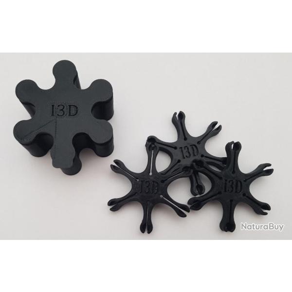 Boite avec 3 �toiles porte amorces pour revolver poudre noire (Distributeur d'amorce)