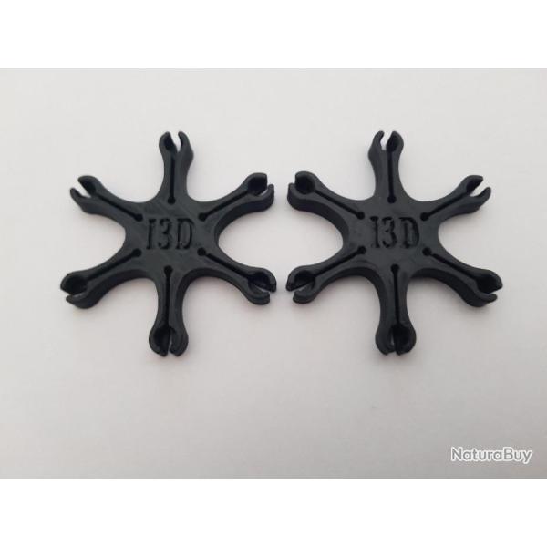 2 Etoiles porte amorces 6 branches pour revolver poudre noire