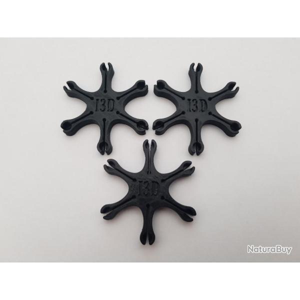 3 Etoiles porte amorces 6 branches pour revolver poudre noire