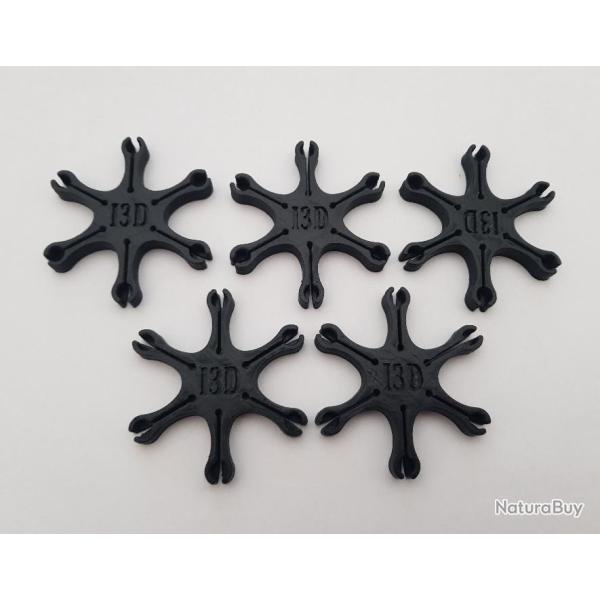 5 Etoiles porte amorces 6 branches pour revolver poudre noire