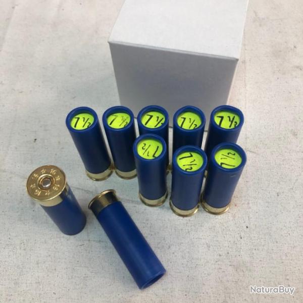 10 CARTOUCHES POUDRE NOIRE 16/65 n7 1/2