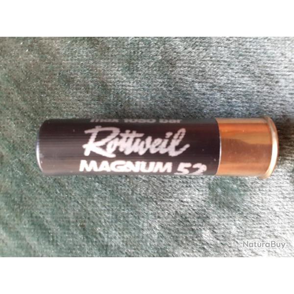 une cartouche Rottweiil 20 magnum plastique p lb no 2